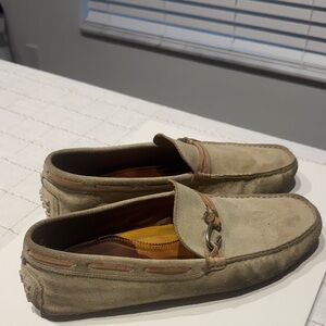 Aldo Beige Loafers with Brown Accents